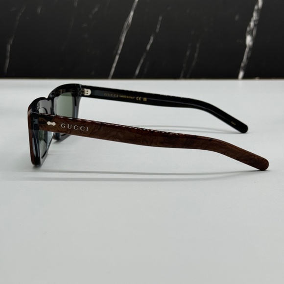 NEW GG1524S 003 GUCCI BROWN GREEN SQUARE UNISEX GUCCI SUNGLASSES - Picture 6 of 11